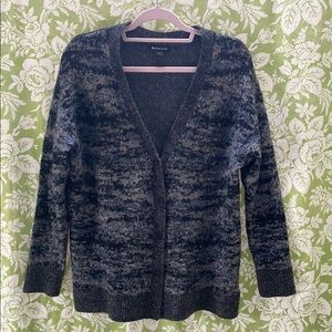 Athleta Black Textured Knit Cardigan Sweater